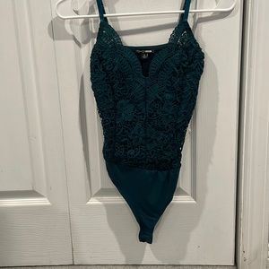 Never worn forest green bodysuit